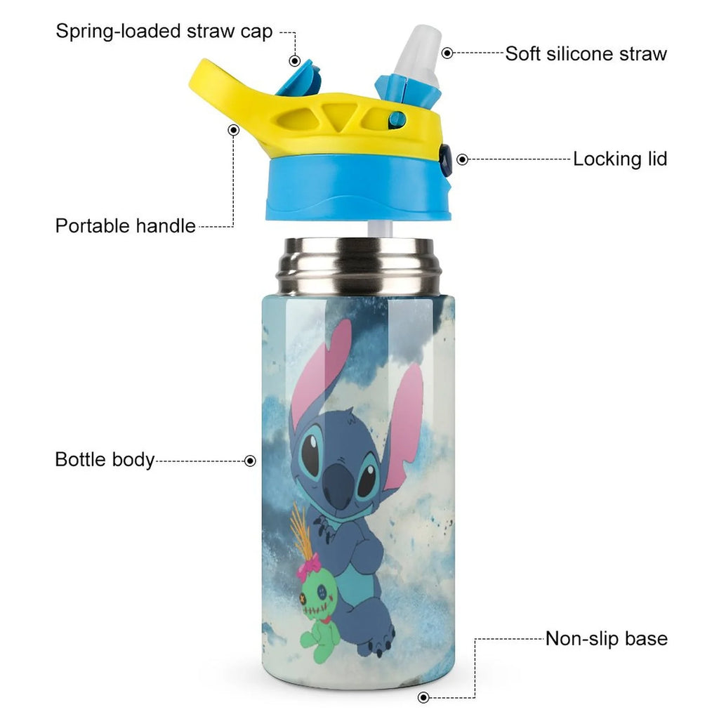 Stainless Steel Vacuum Insulated Water Bottle With Straw D68764