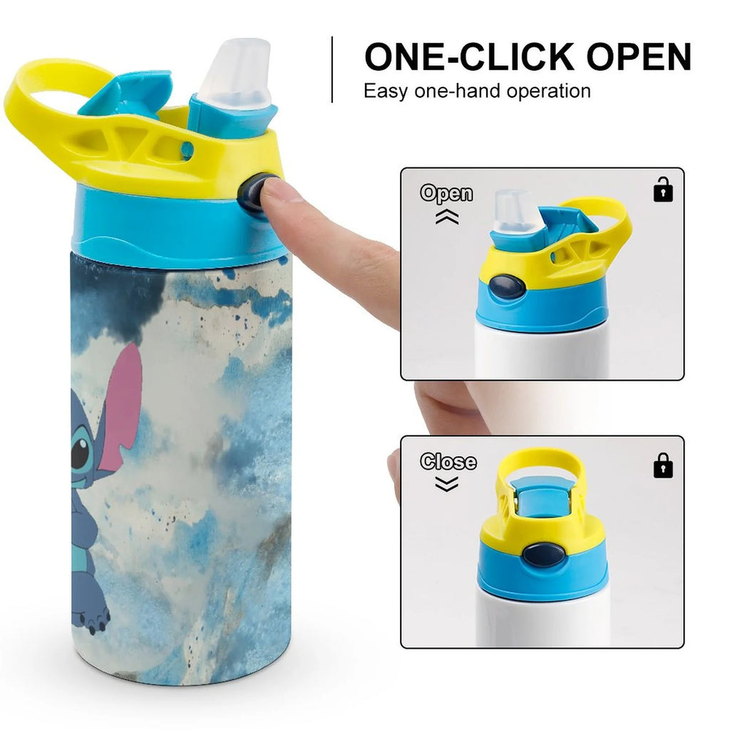 Stainless Steel Vacuum Insulated Water Bottle With Straw D68764