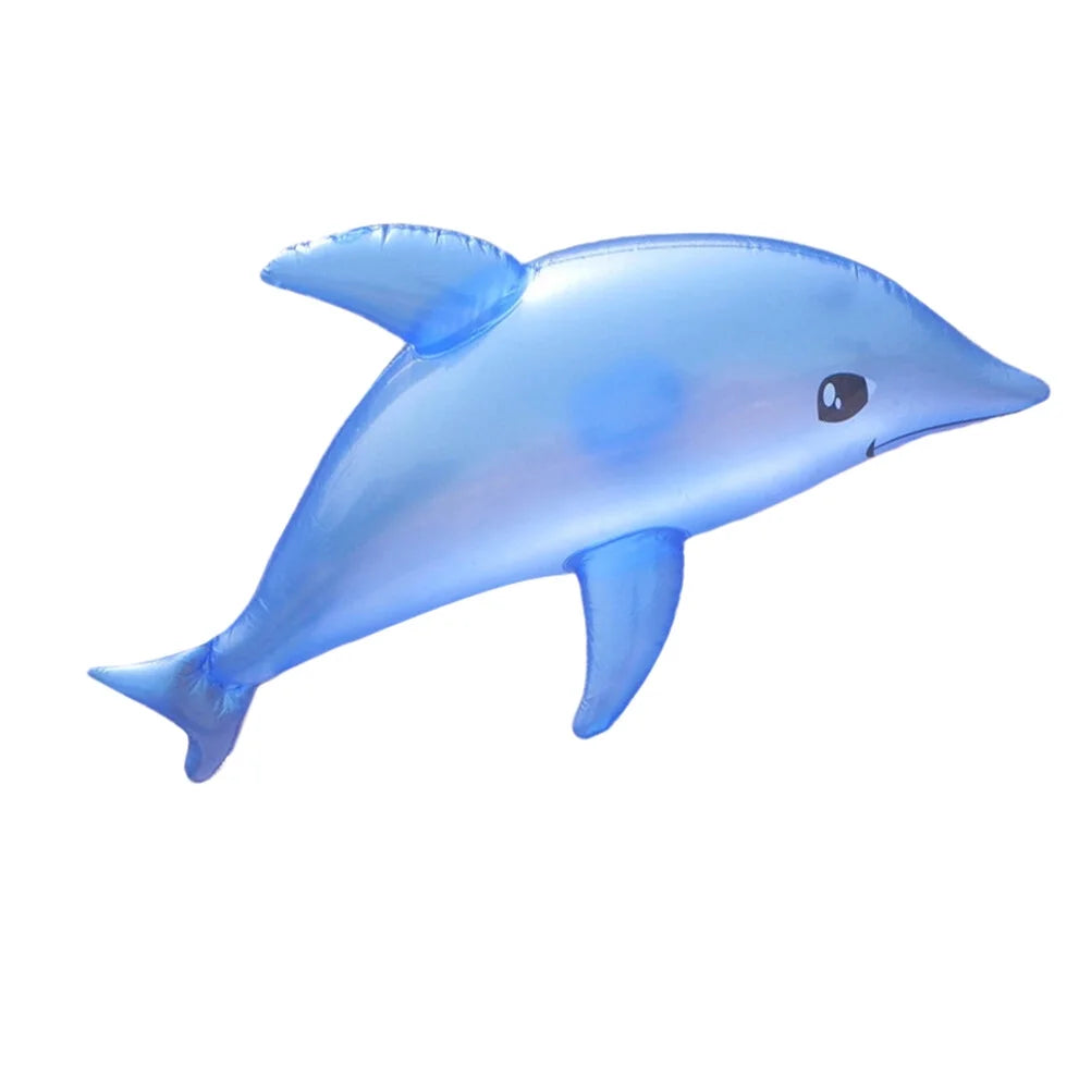 3pcs Inflatable Dolphin Bath Time Swimming Pool Beach Toy (Blue) A703259