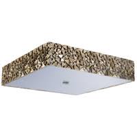Mosaic Square 3-Light Flush in Silver M3914
