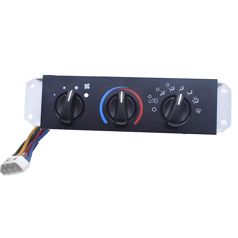 HVAC Control Panel with Blower Motor Switch for Jeep Wrangler TJ Pack of 2 K326