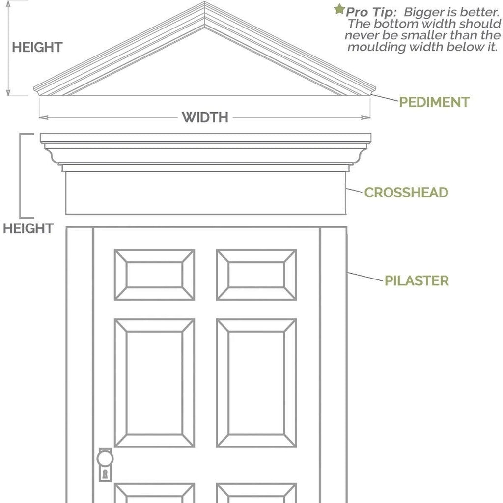 Flat Panel PVC Pilaster with Decorative Capital & Base (Pair) C3707