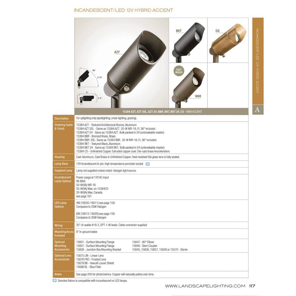 Cast Brass Accent Light Z6208