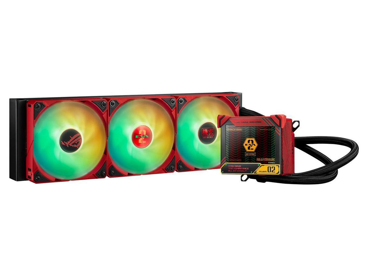 ASUS ROG Ryujin III 360 ARGB All-in-one Liquid CPU Cooler with 360mm Radiator, 3x Magnetic 120mm ARGB Fans, 3.5" OLED Display H866