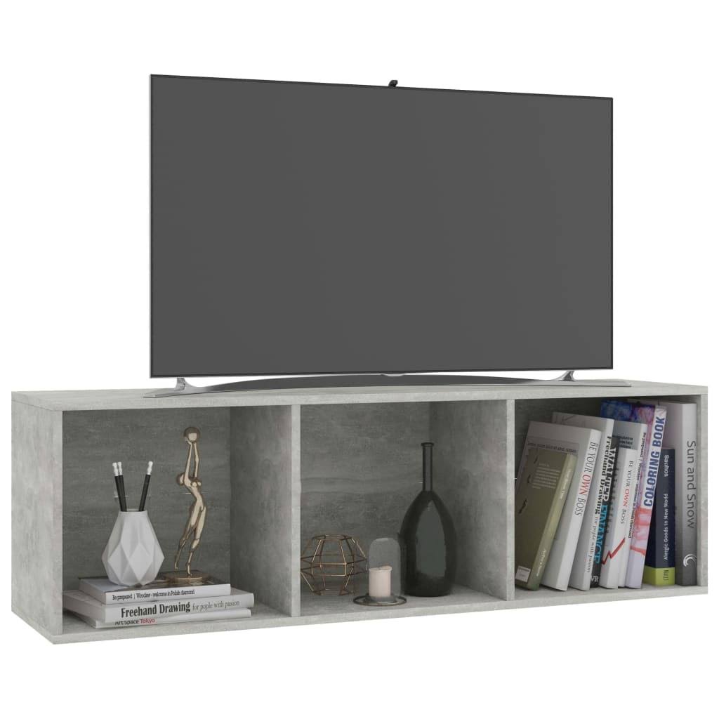 Concrete Gray Book Cabinet/TV Cabinet Chipboard M11846