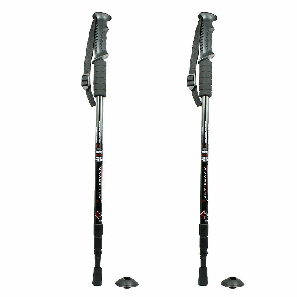 Pair of 2 Adjustable Anti-shock Trekking Poles V281837