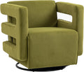Olive Upholstered Swivel Accent Chair R32499