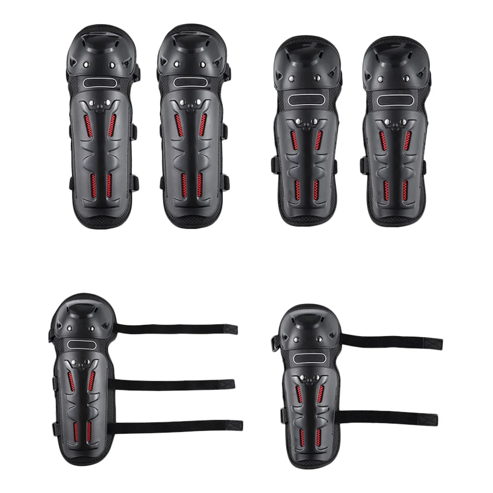 4PCs Cycling Knee Brace and Elbow Guards Protective Pads E619260