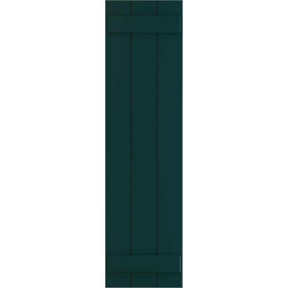 Black Composite Board-n-Batten Shutters Y3296