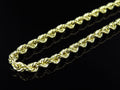 1/20th 10K Yellow Gold Hollow Rope Chain F80778