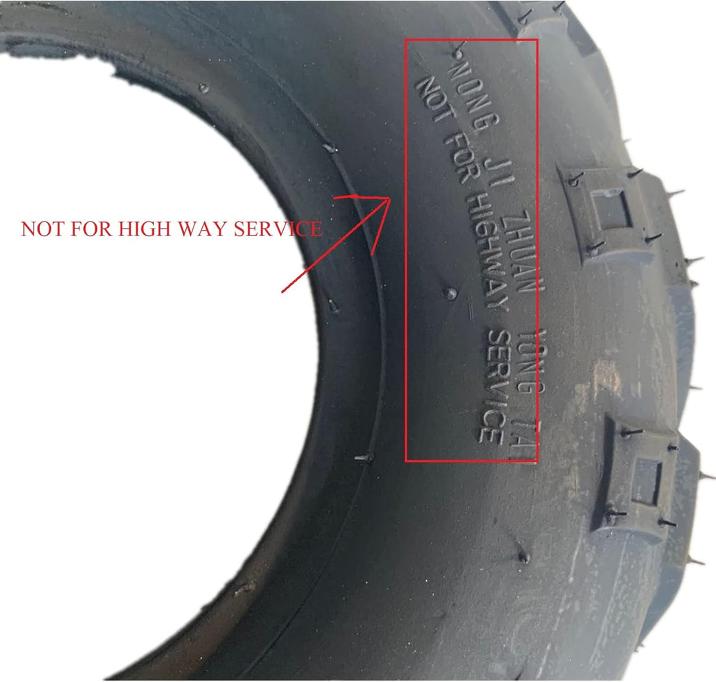 Set of 2 25x10-12 ATV UTV Tires All-Terrain 6 Ply Tubeless F1305