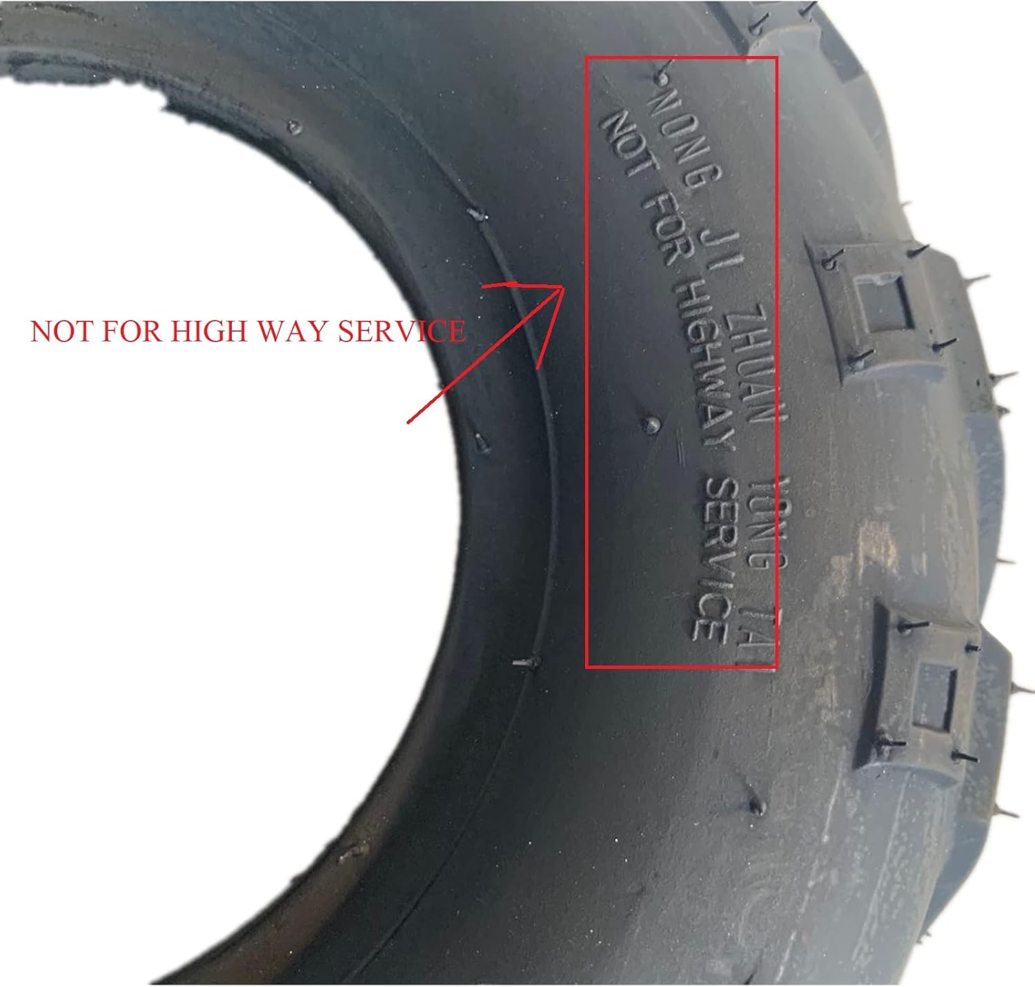 Set of 2 25x10-12 ATV UTV Tires All-Terrain 6 Ply Tubeless F1305