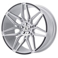 20x9 5x4.5 35mm Brushed Silver Wheel E120