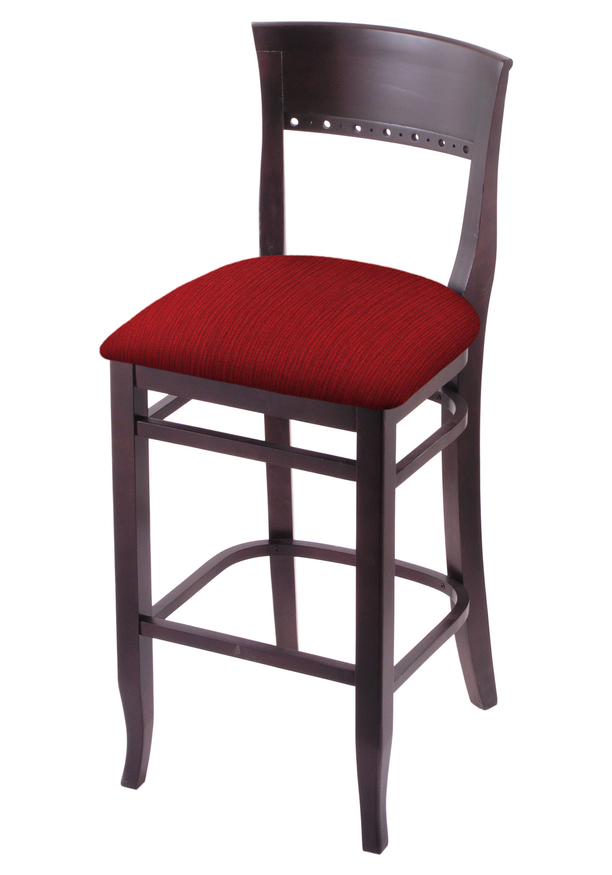 30x22 Stool with Dark Cherry Finish N87139