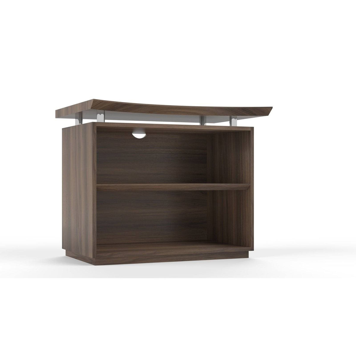 Textured Brown Sugar 2-Shelf Bookcase Z63767