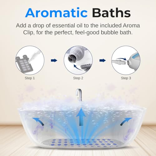 Portable Spa Bubble Bath Massager with Suction Cup Bottom Y706083