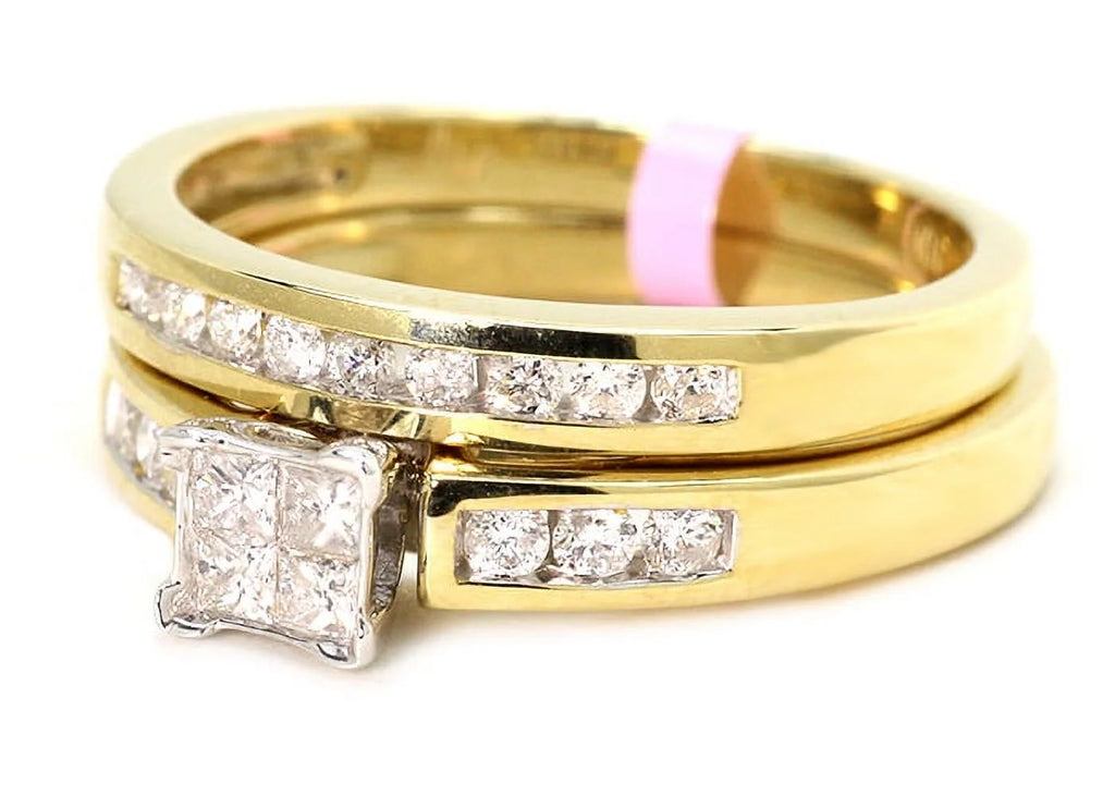 10K Yellow Gold Diamond Engagement Ring J5353