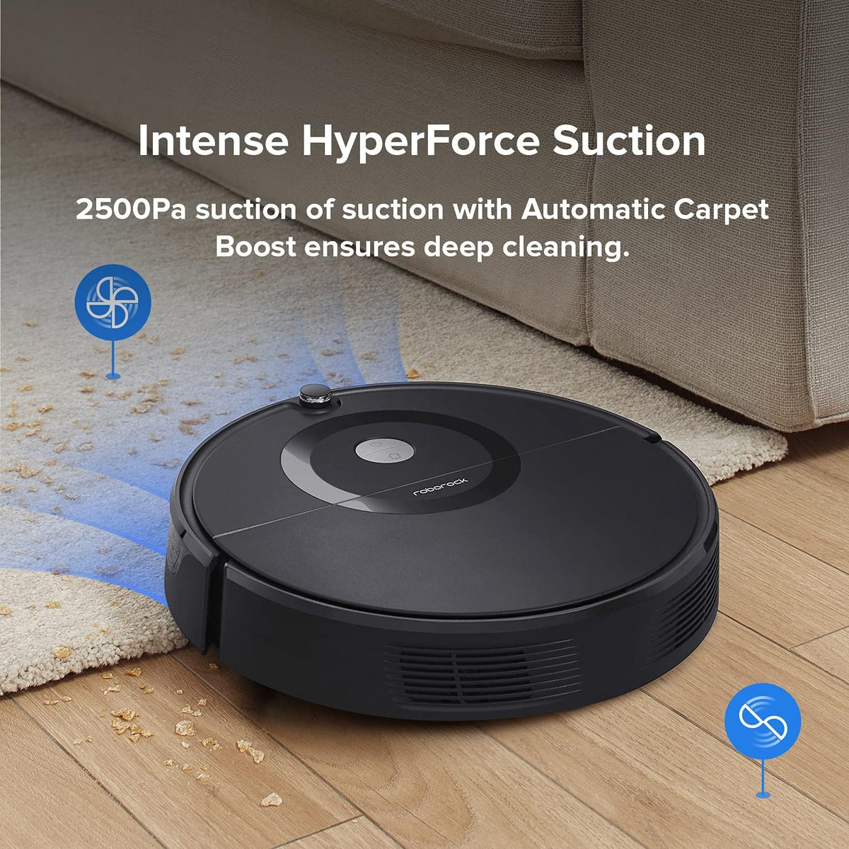 Black Robot Vacuum and Mop M2214