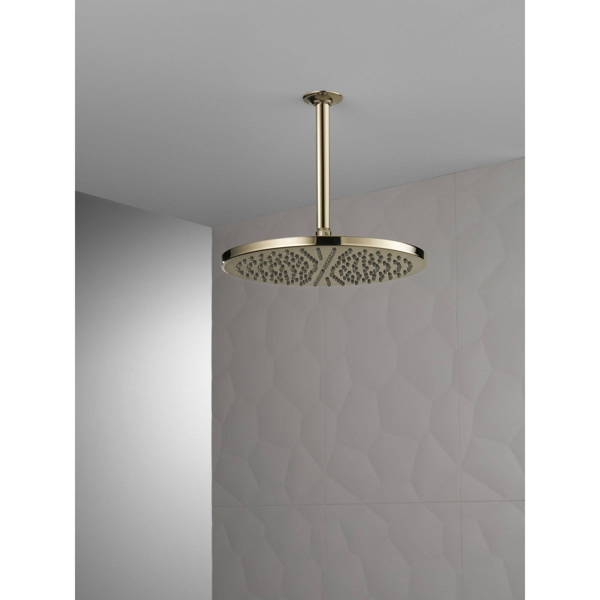 Polished Nickel Metal Raincan Shower Head C885