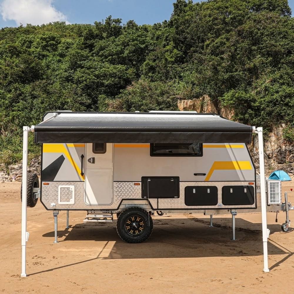 Brown Fade Retractable RV Patio Awning F20766