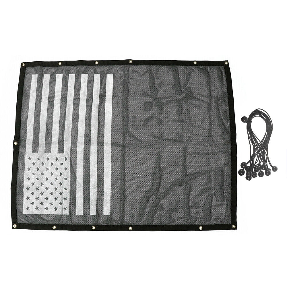 Black Mesh Sunshade for Jeep Wrangler V106732