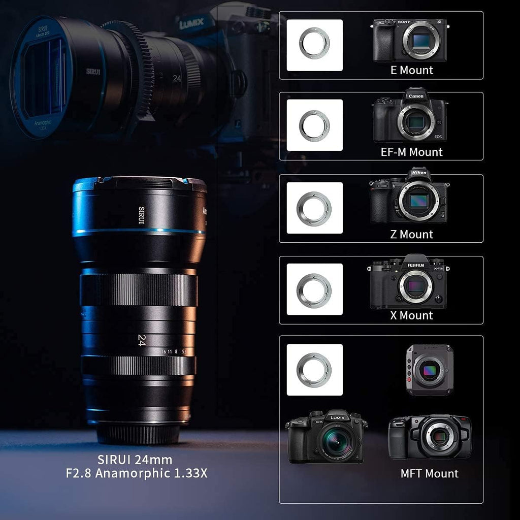 24mm F2.8 1.33X APS-C Anamorphic Lens C720680