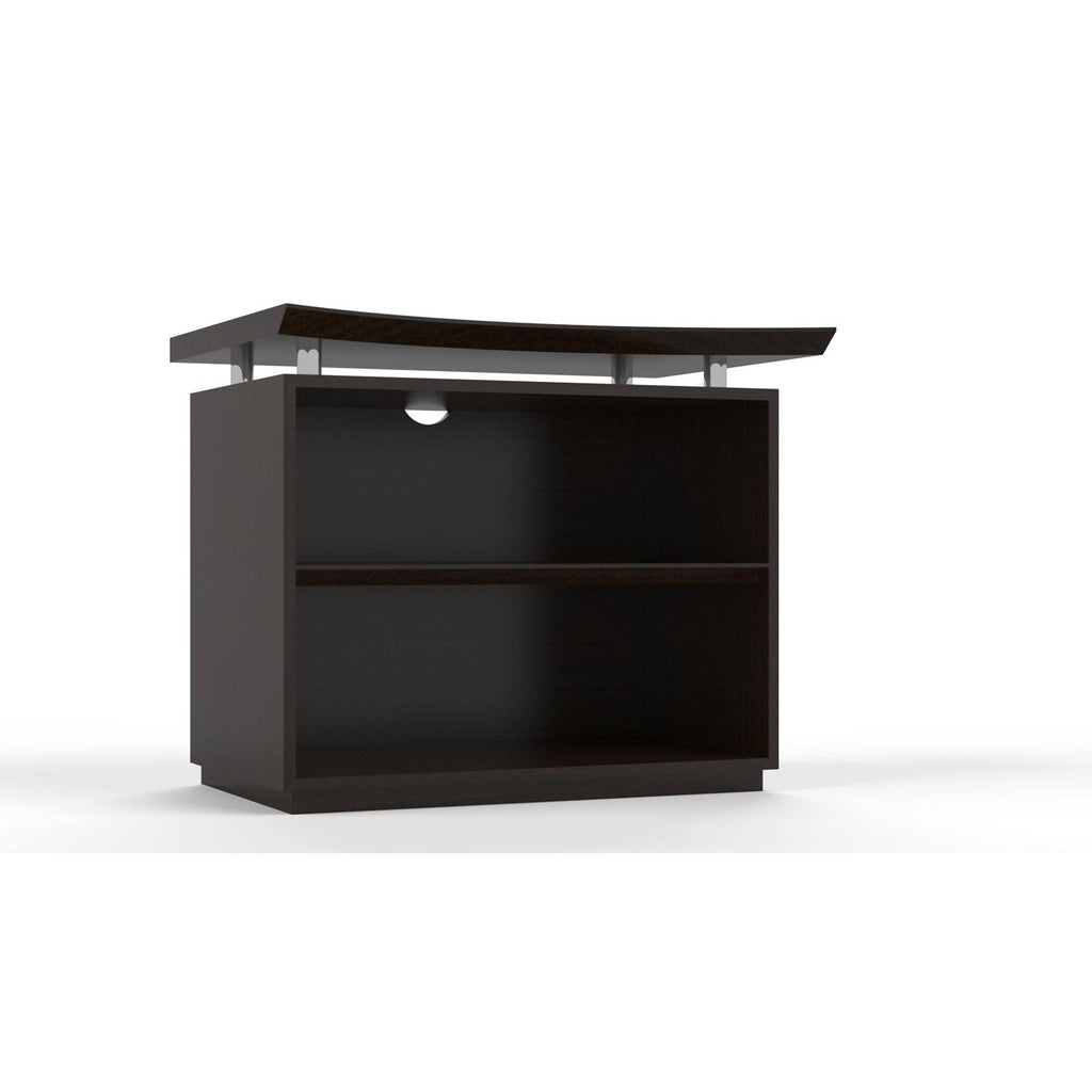 Textured Brown Sugar 2-Shelf Bookcase Z63767