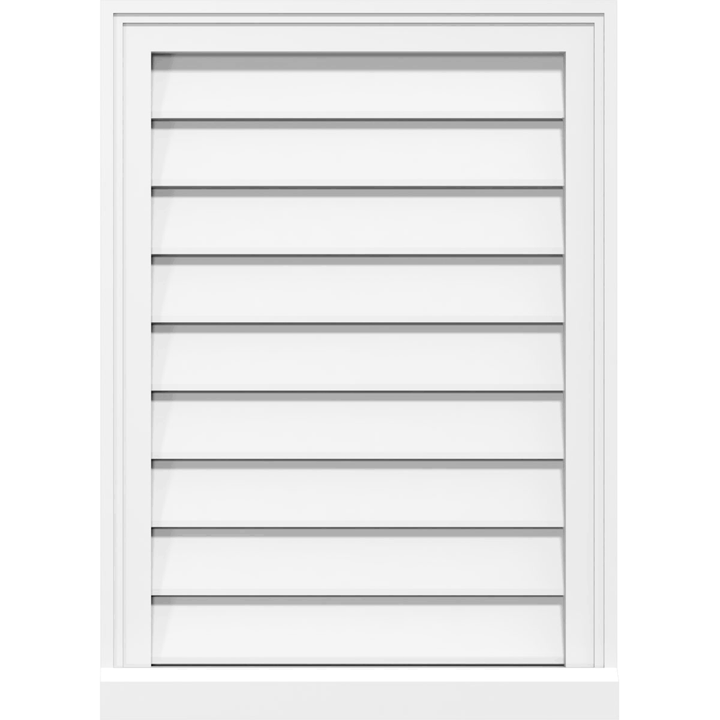40x22W x 42x22H PVC Gable Vent with Brickmould E154