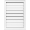 40x22W x 42x22H PVC Gable Vent with Brickmould E154