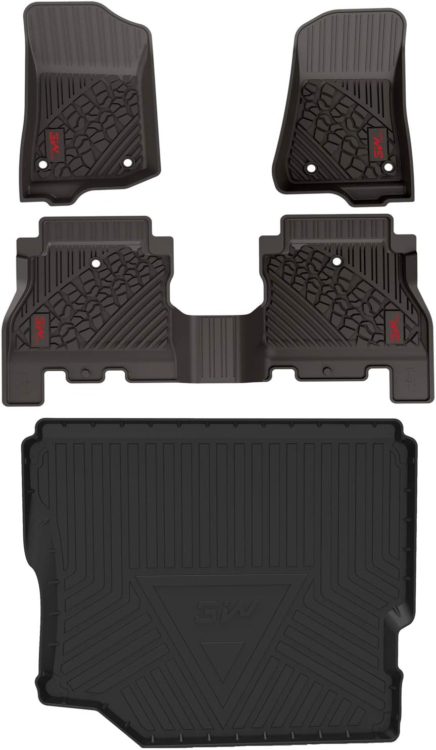 Black Cargo Mat for Jeep Wrangler JL 2018-2021 4-Door Trunk Liner N226464
