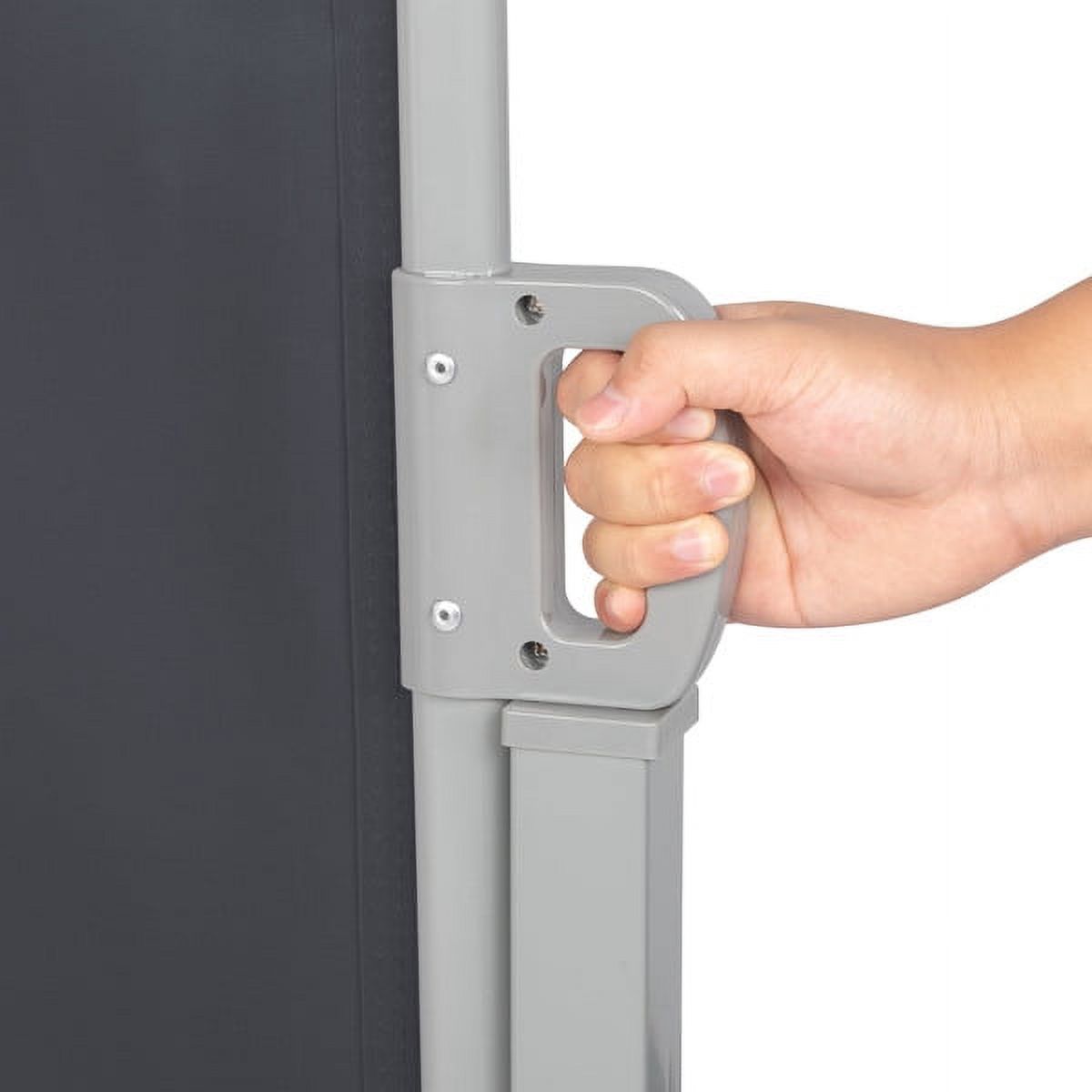 Outdoor Aluminum Handle Shed Partition Windshield Canopy Dark Gray J87803