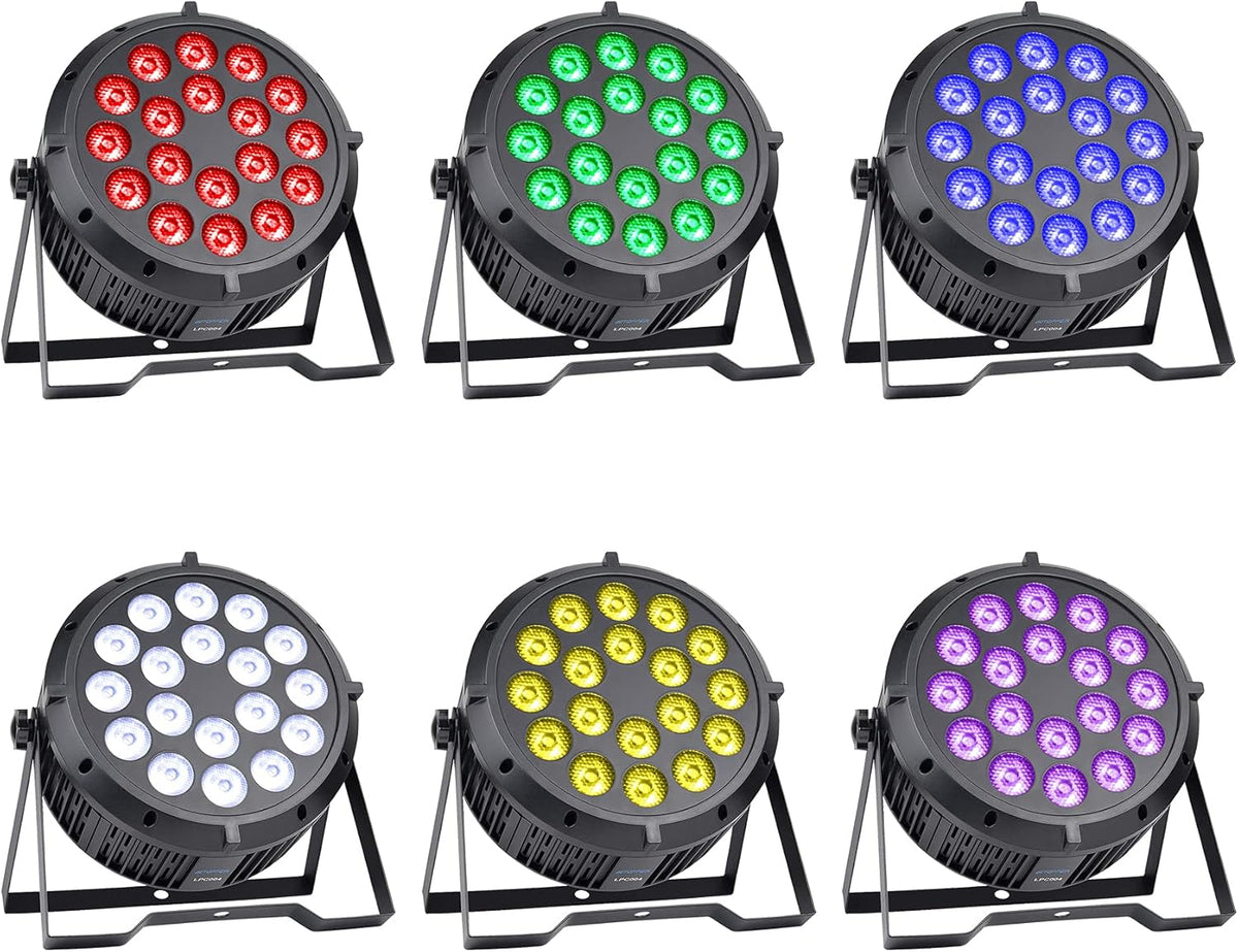 18x8W RGBW LED Washing Lighting Disco Lights with DMX-512 Sound Activated Strobe Lights C261500