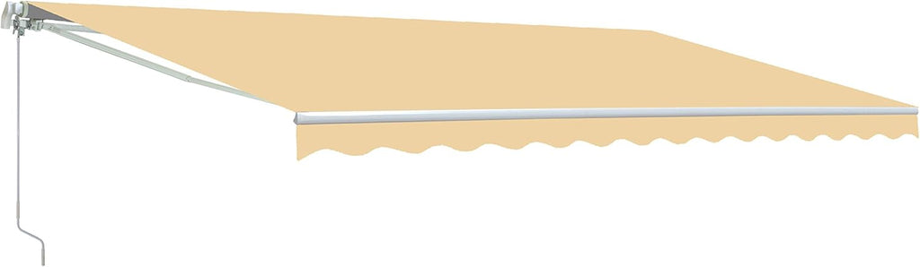 Red/White Stripe Retractable Motorized Patio Awning, 20' x 10' M140