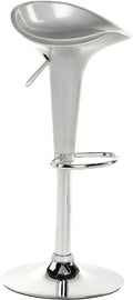 Silver Bar Stool with Adjustable Height O398
