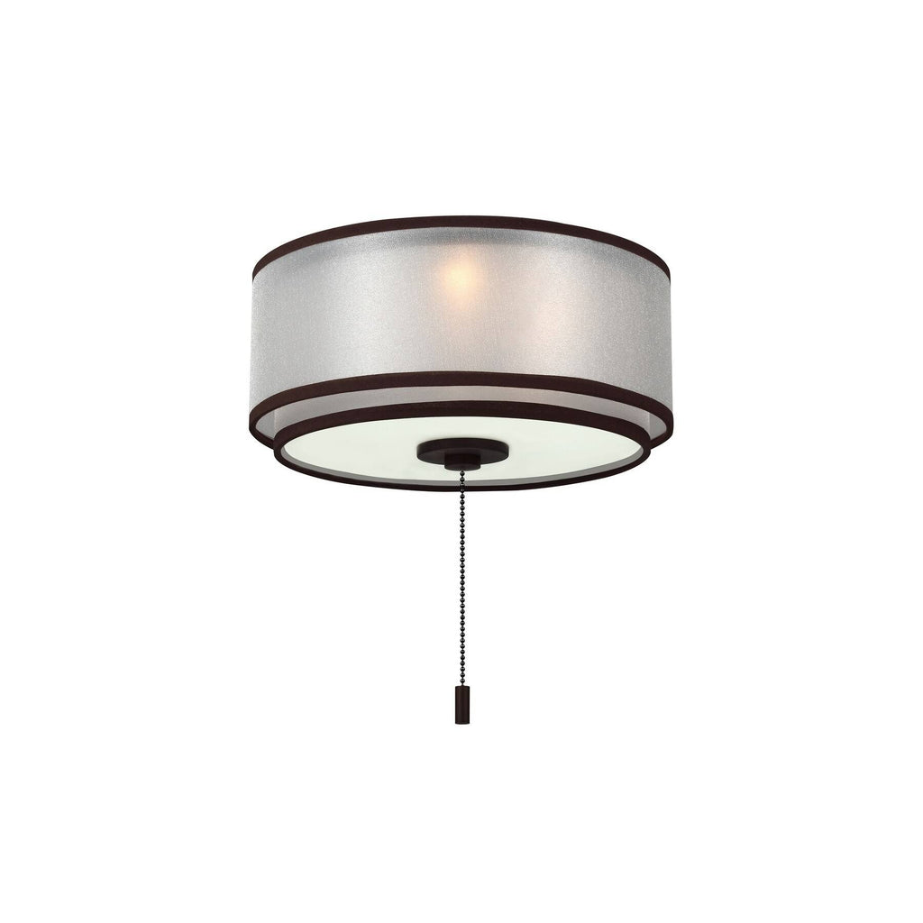 3-Light Brushed Steel Halogen Ceiling Fan Light Kit J3939