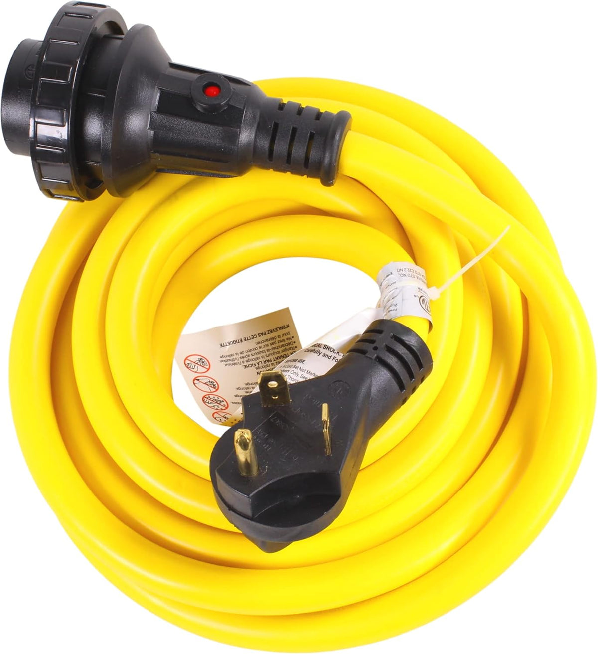 30A RV Power Extension Cord, 15 Feet, 125V, 30 AMP, Twist Lock L465
