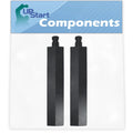 2-Pack BBQ Gas Grill Tube Burner Replacement Parts, Cast Iron Pipe Burners 15 3/4" W196