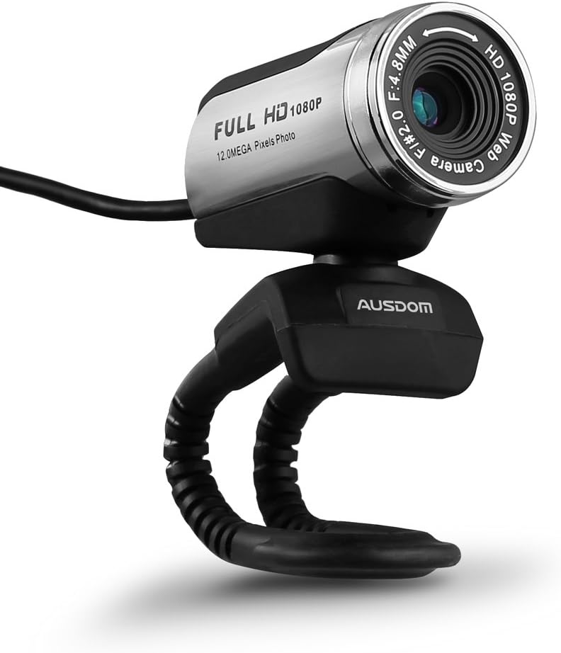 HD Webcam 1080P with Microphone, USB Desktop Laptop Web Camera 12.0MP X776
