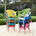 Coral All-Weather Wicker Stacking Chair E394831