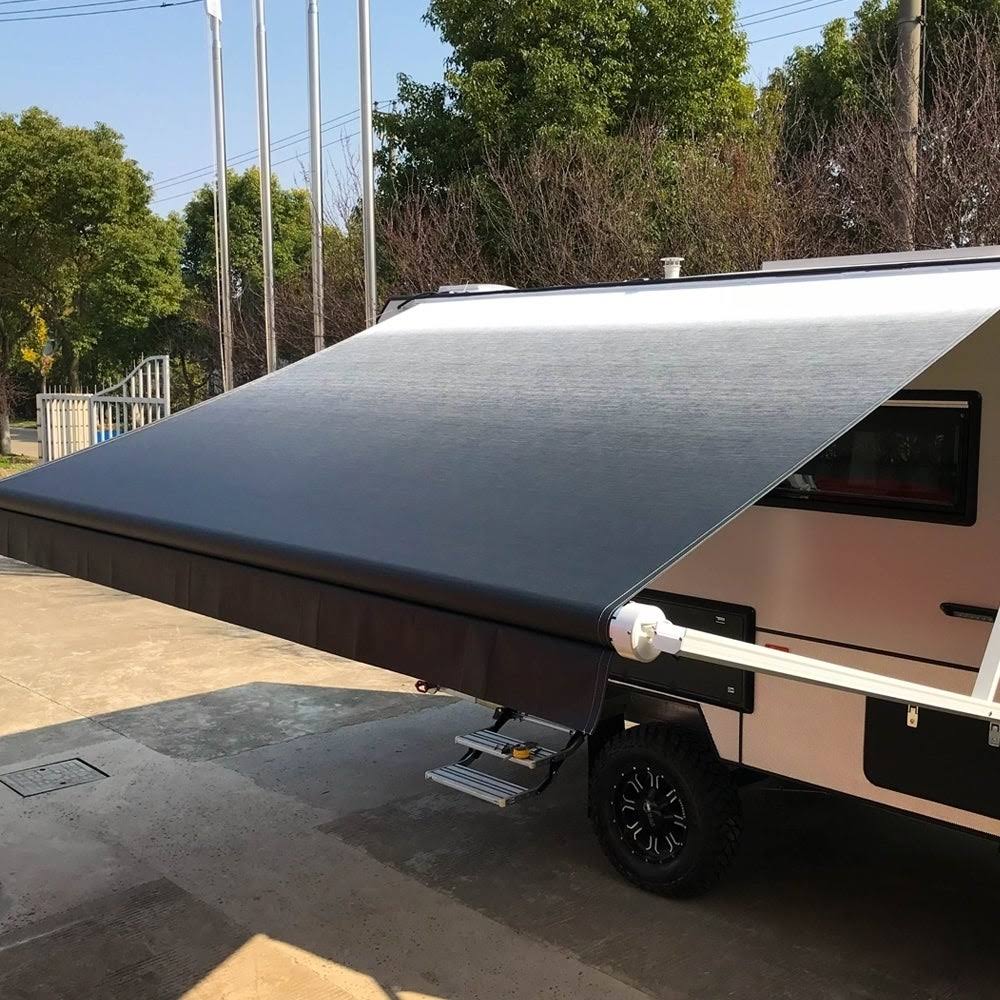 Brown Fade Retractable RV Patio Awning F20766
