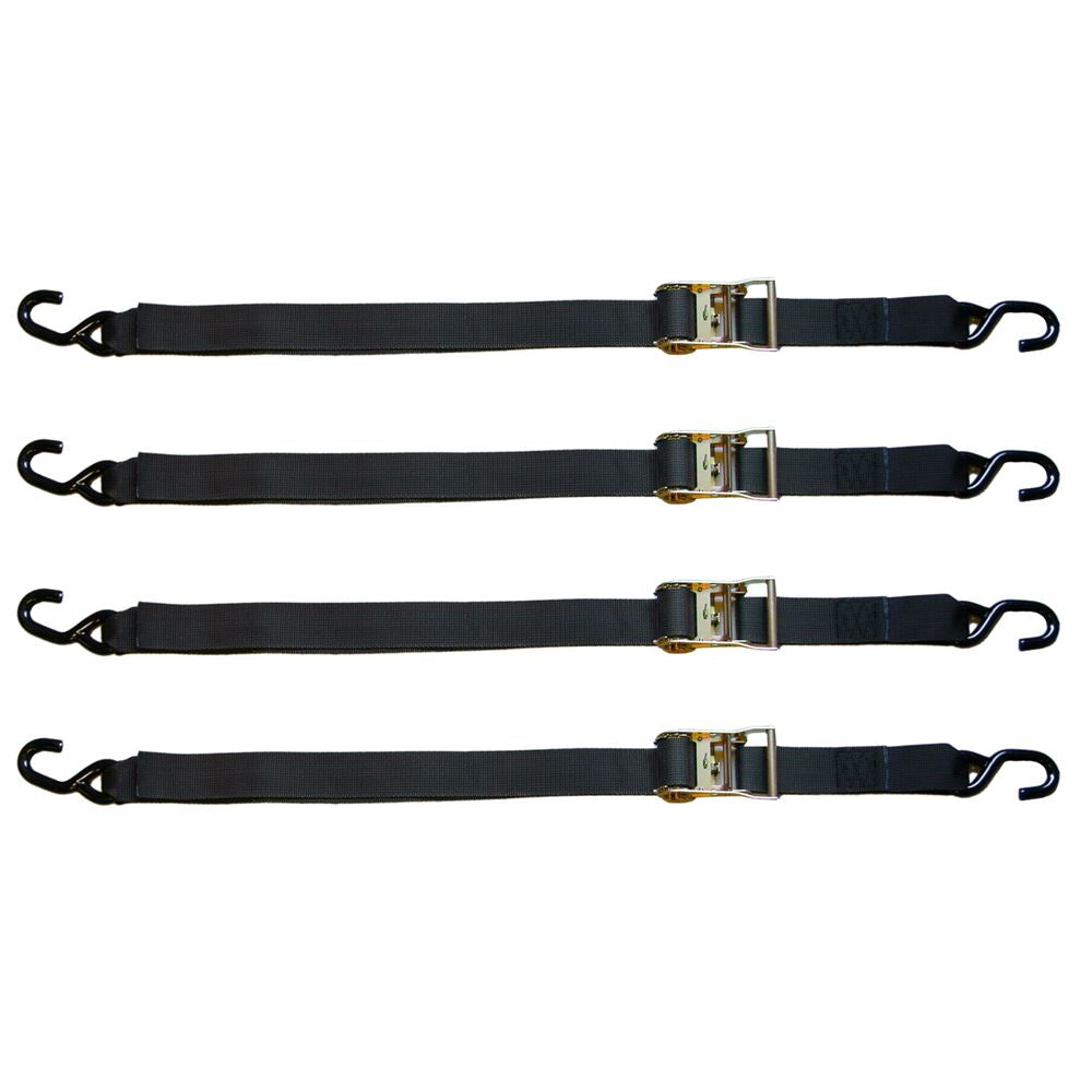 2" x 6' Ratchet Strap Tie Down Kit, 8 Pack W62111