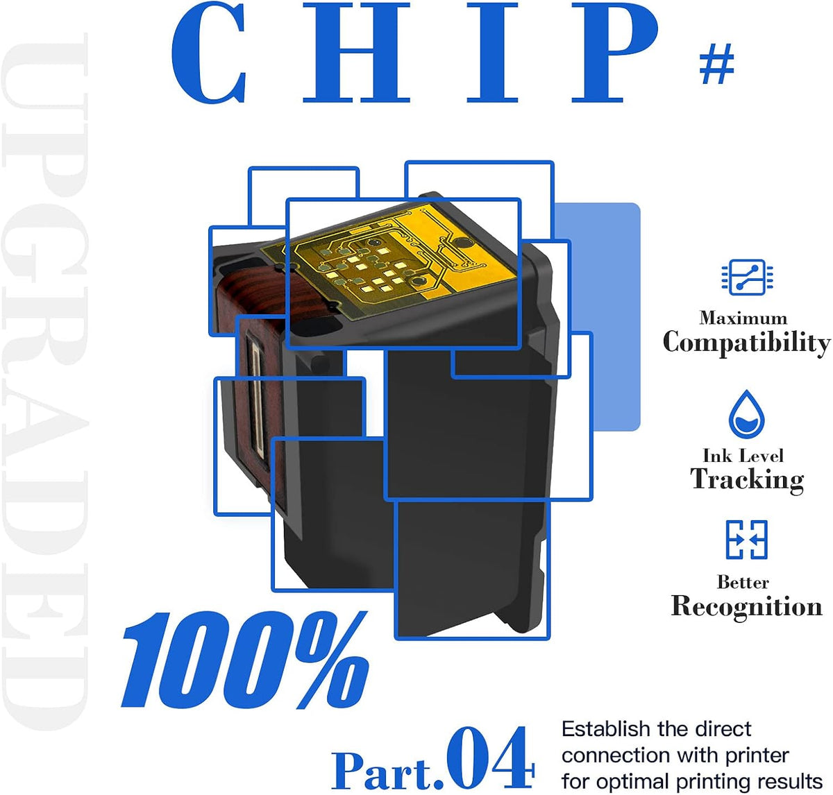 Remanufactured Ink Cartridge Pack of 2 (1 Black) V3846