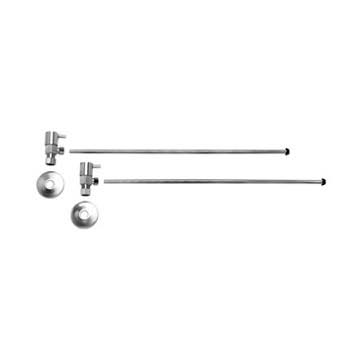 Satin Brass Angle Compression Supply Kit L613948