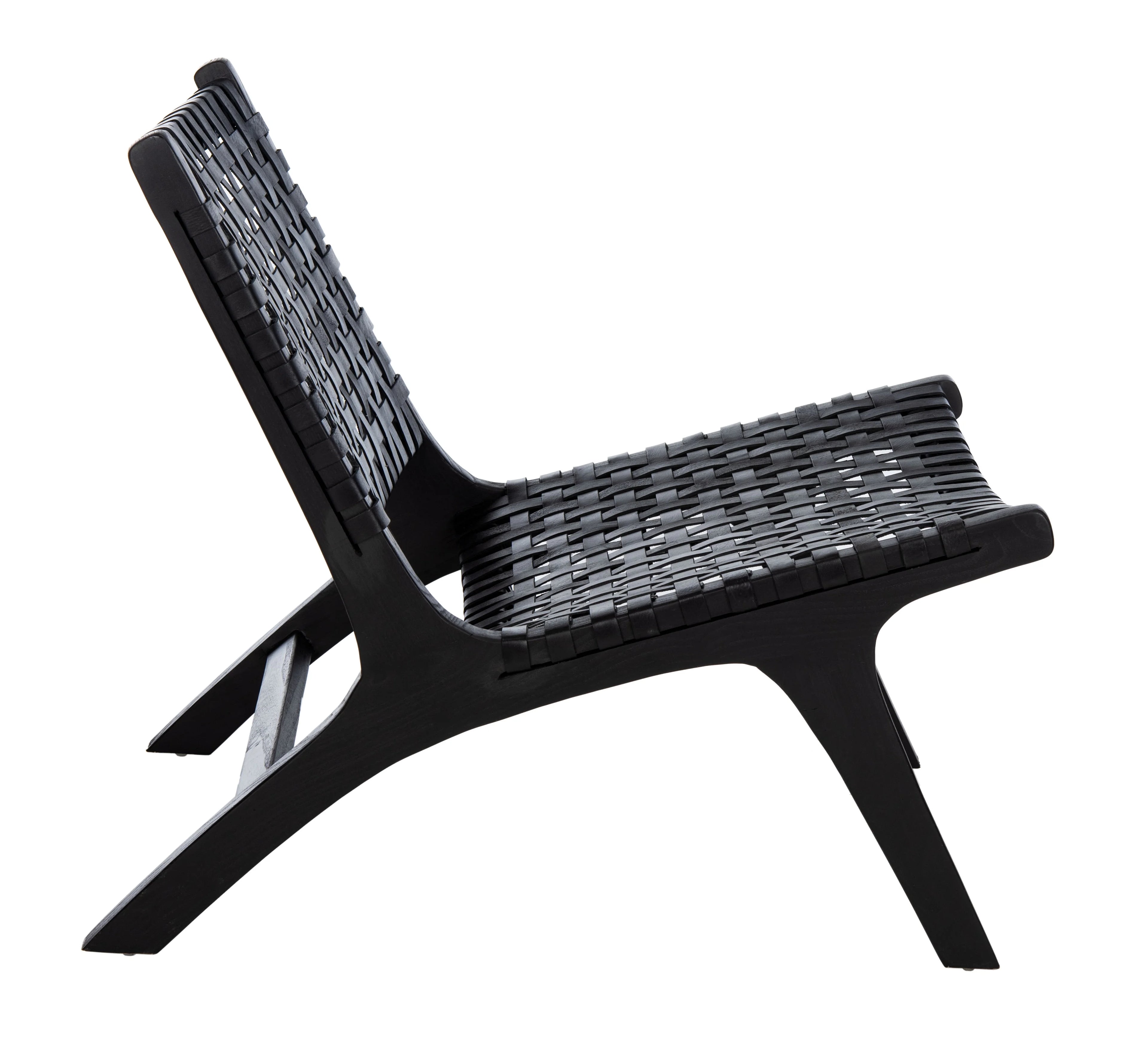 Black Leather Accent Chair T320082