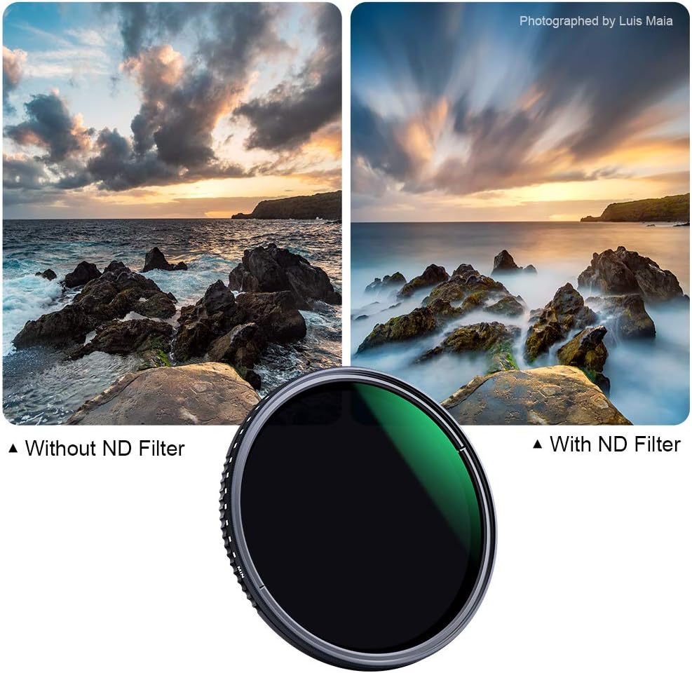 52mm Variable Neutral Density Filter ND8-ND2000, Pack of 2 A192289