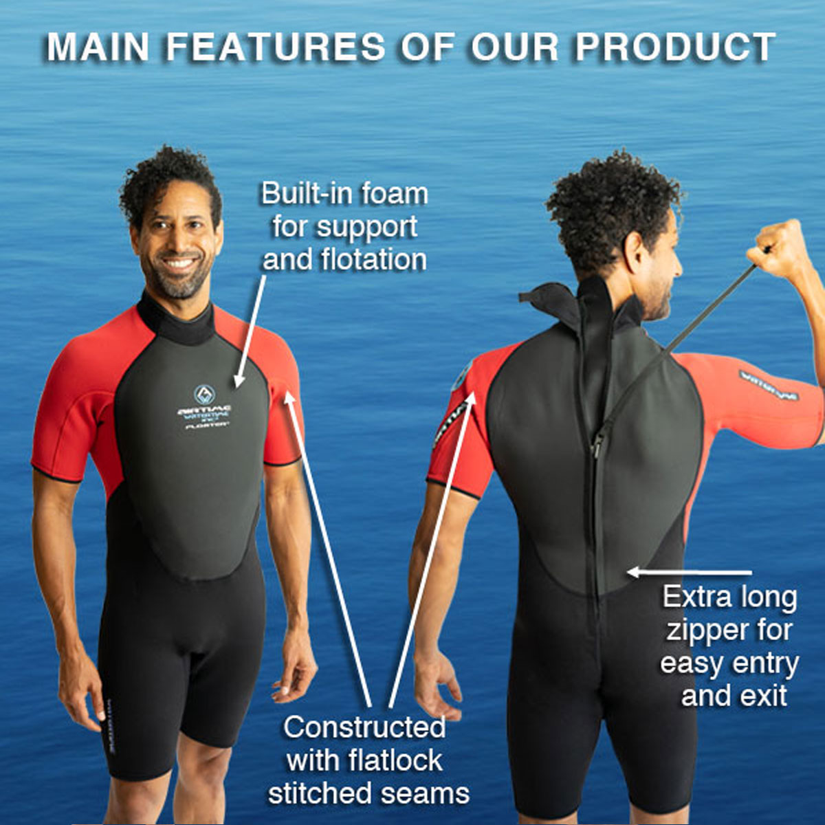 2mm Floater Springsuit Wetsuit S99256