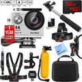 4K 170 Degree Waterproof Sports Action Camera 32GB Mount Kit D9664