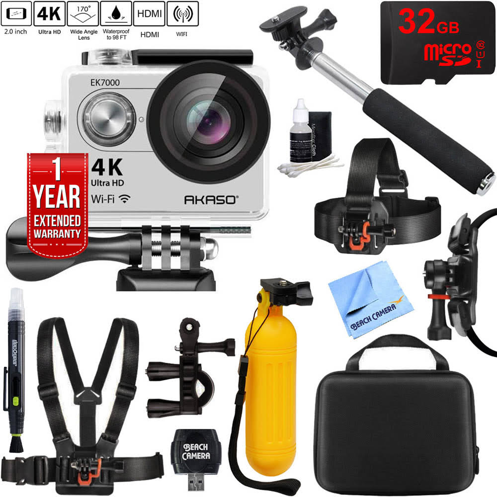 4K 170 Degree Waterproof Sports Action Camera 32GB Mount Kit D9664