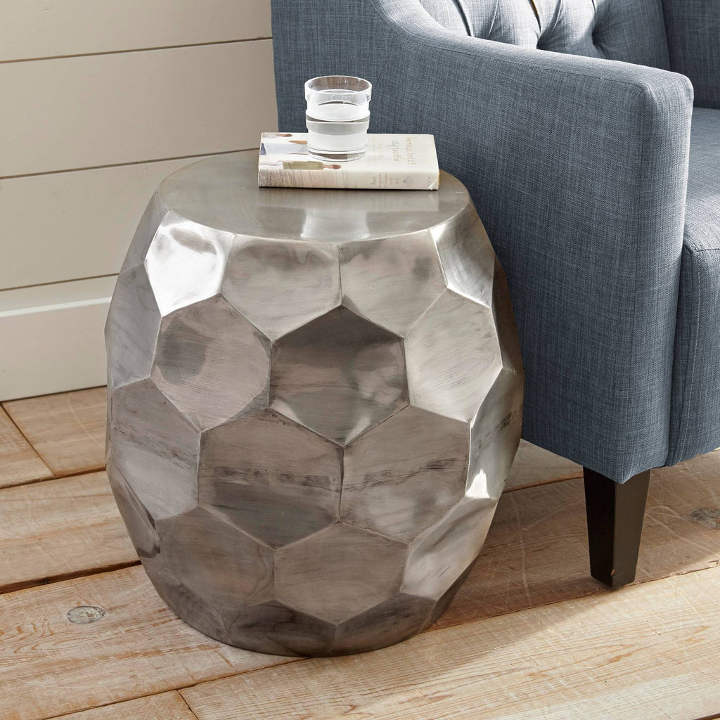 Nickel Round End Table T1087