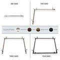 Adjustable 48-84 inch Black Ceiling Rod Room Divider K97553